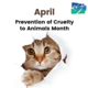 April is Prevention of Cruelty to Animals Month